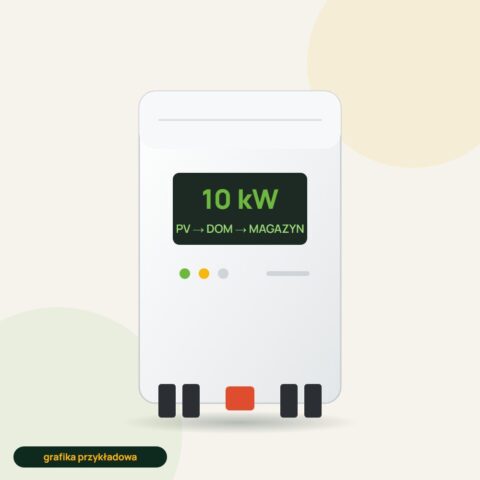 Grafika przykładowa: Falownik hybrydowy 10 kW 3-fazowy